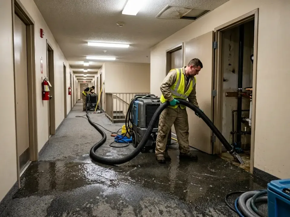multi-unit-apartment-hallway-f-005 — frequently asked questions, Emergency Burst Pipe Water Extraction & Removal in Oregon,…